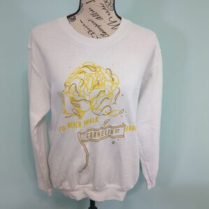 Taylor Swift Cornelia Street sweatshirt white yellow embroidered lover era small